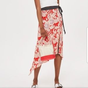 Top Shop Floral Midi Skirt